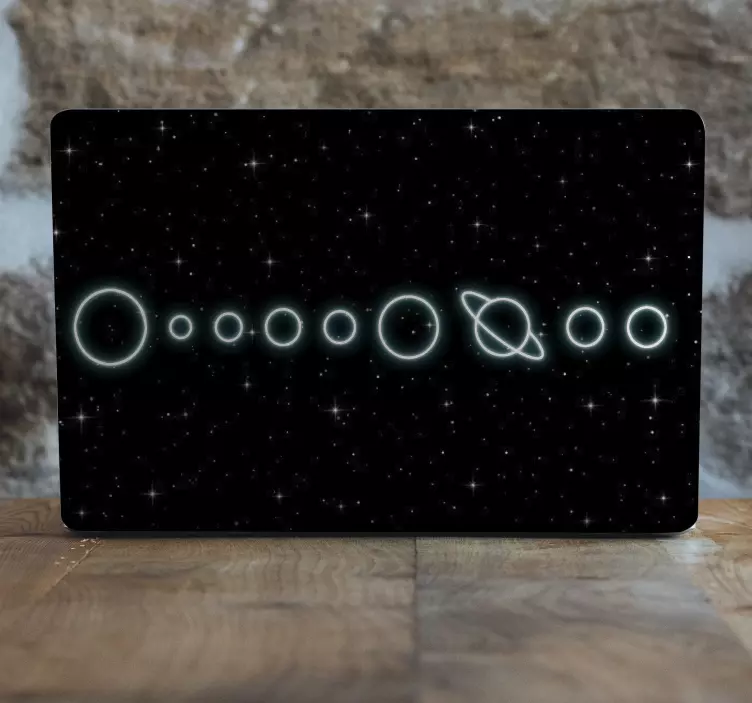 Laptop Aufkleber Galaxie des sonnensystems - TenStickers