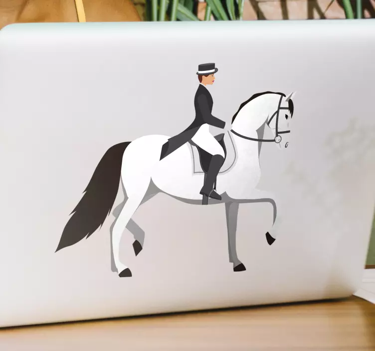 Laptop Aufkleber Lipizzaner weißes pferd - TenStickers