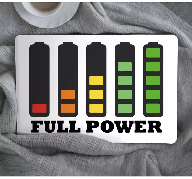 Laptop Aufkleber Niedrige bis volle leistung - TenStickers