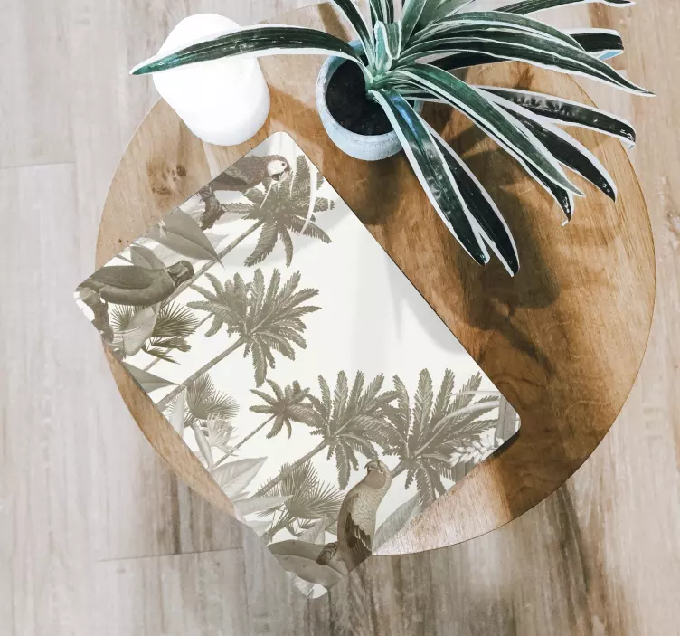 Laptop Aufkleber Vintage tropische fauna - TenStickers