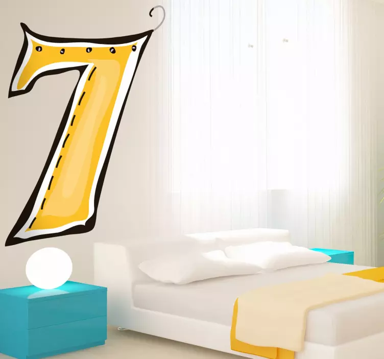Nummer 7 Aufkleber - TenStickers