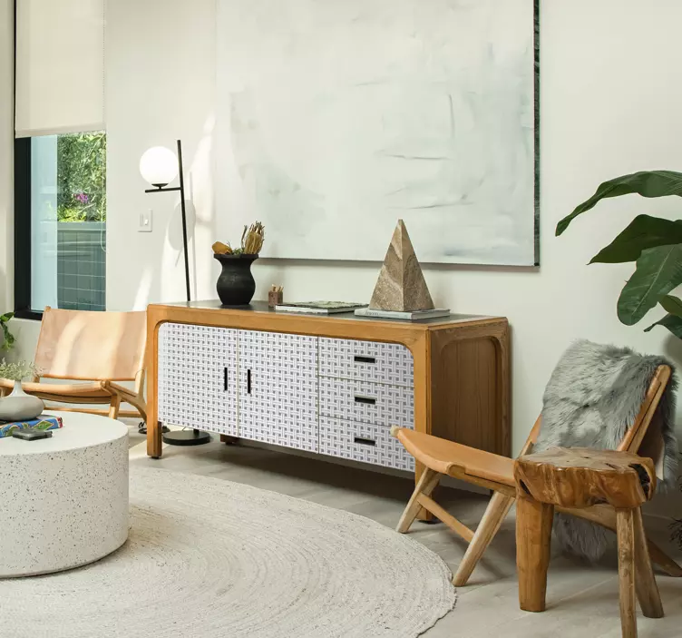 Möbelfolie gewebtes texturmuster - TenStickers