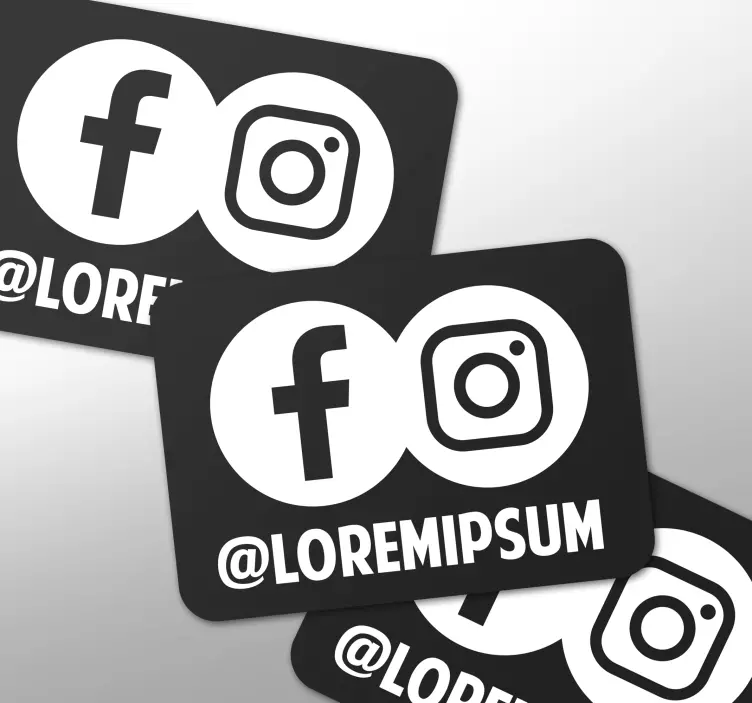 Objekt Aufkleber social-media-symbole - TenStickers