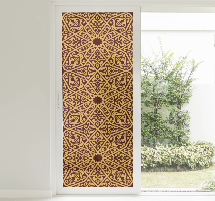 Orientalische fenster vinyl aufkleber - TenStickers