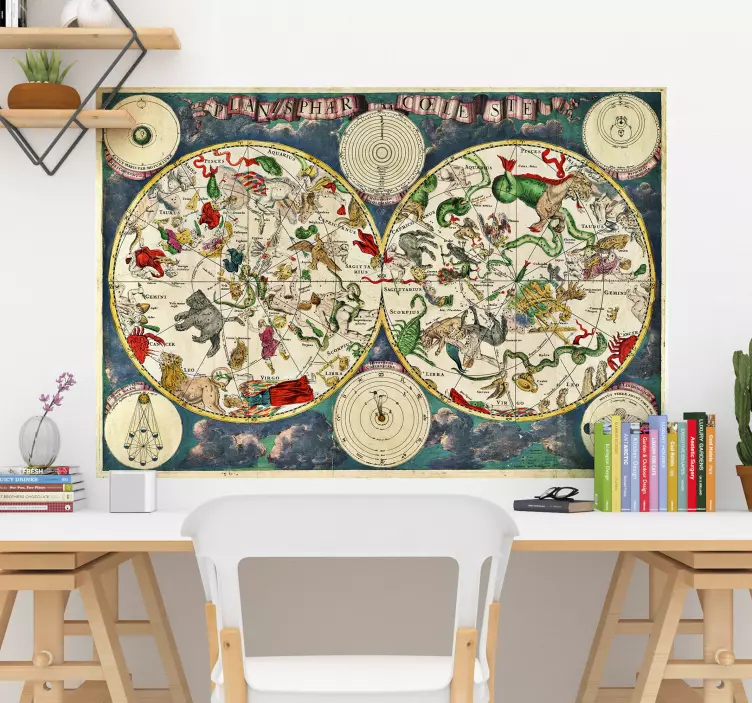 Origineller Aufkleber Astronomie Sternzeichen - TenStickers