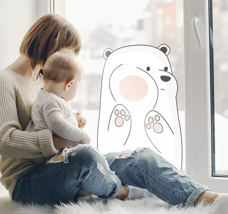 Orso Wandtattoo Fenster für Kinder - TenStickers