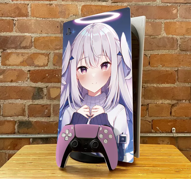 PS5 Skin Anime frau - TenStickers