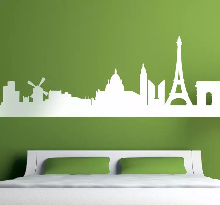Paris Skyline Aufkleber - TenStickers