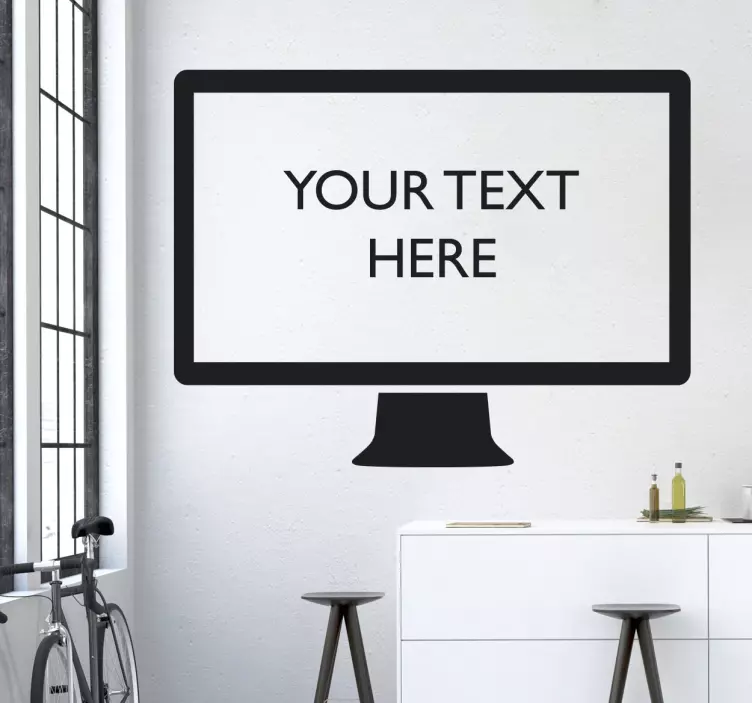 Personalisierbarer Computer Wandtattoo - TenStickers