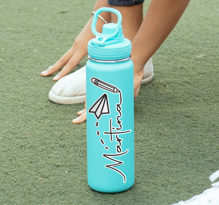 Personalisierter Aufkleber Flaschenname - TenStickers