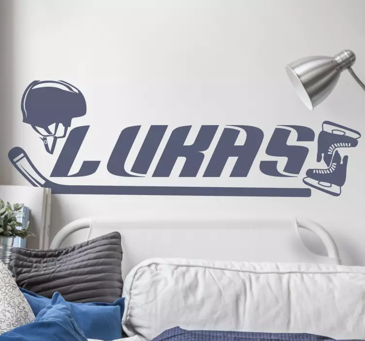 Personalisierter Eishockey Aufkleber - TenStickers