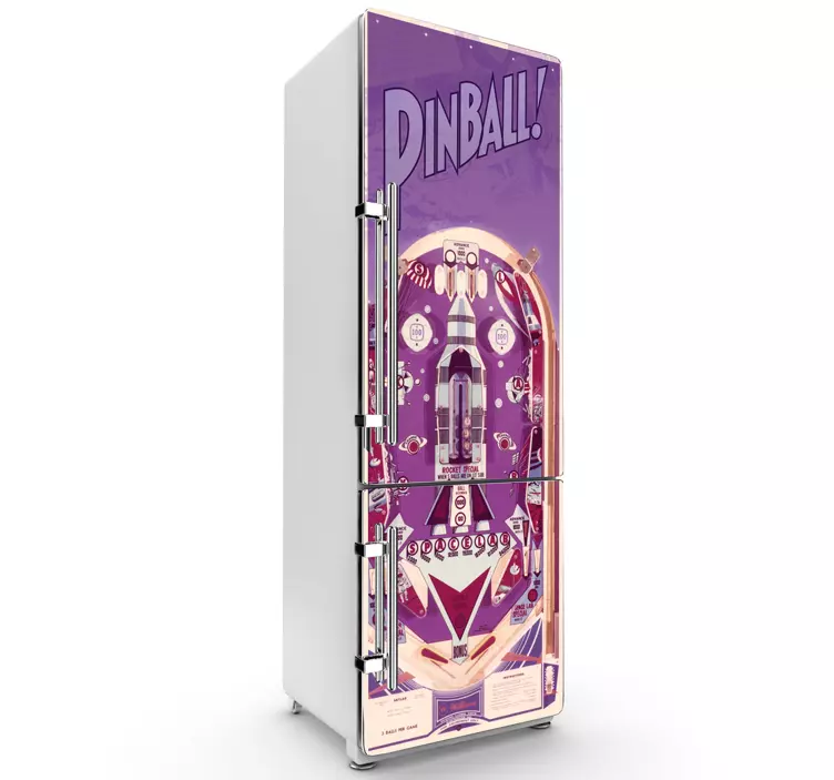 Pinball Kühlschrank Aufkleber - TenStickers