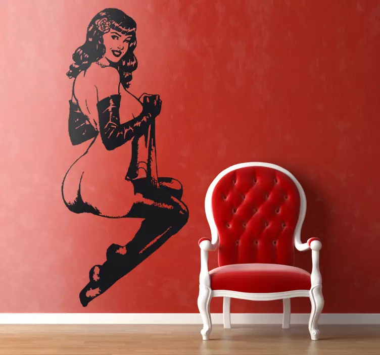 Wandtattoo Pinup Girl Design - TenStickers