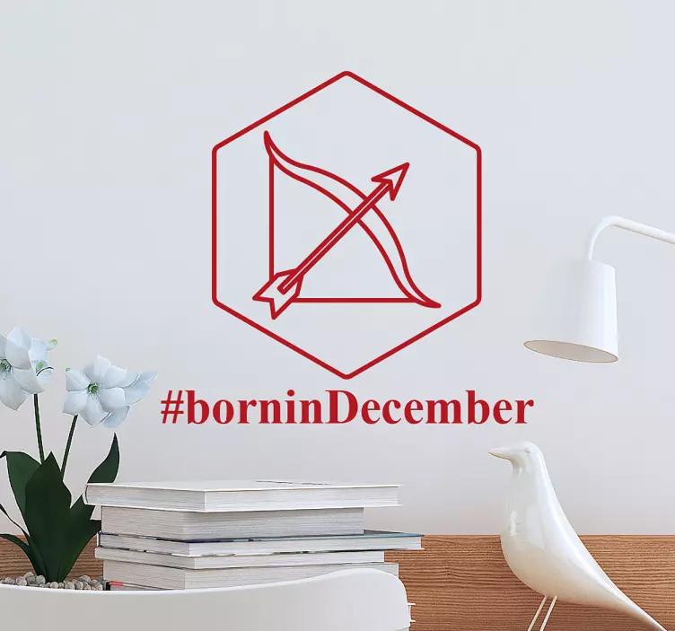 Personalisierter Sticker #borningdecember-design - TenStickers
