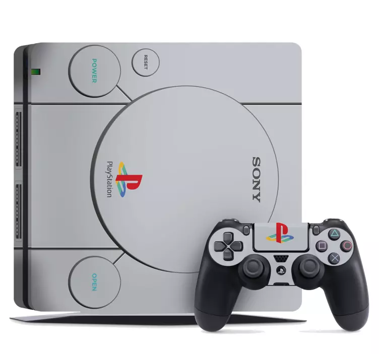 Ps4 Aufkleber Retro PlayStation 1 - TenStickers