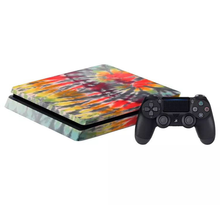 Playstation Aufkleber PS4 Regenbogenfarben Skin - TenStickers