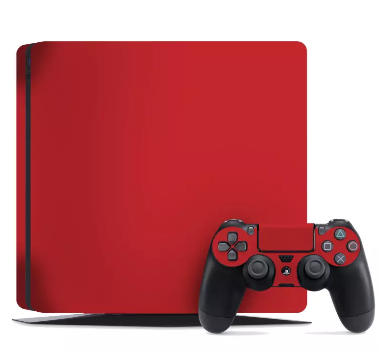 Ps4 skin in lebhaftem rot - TenStickers