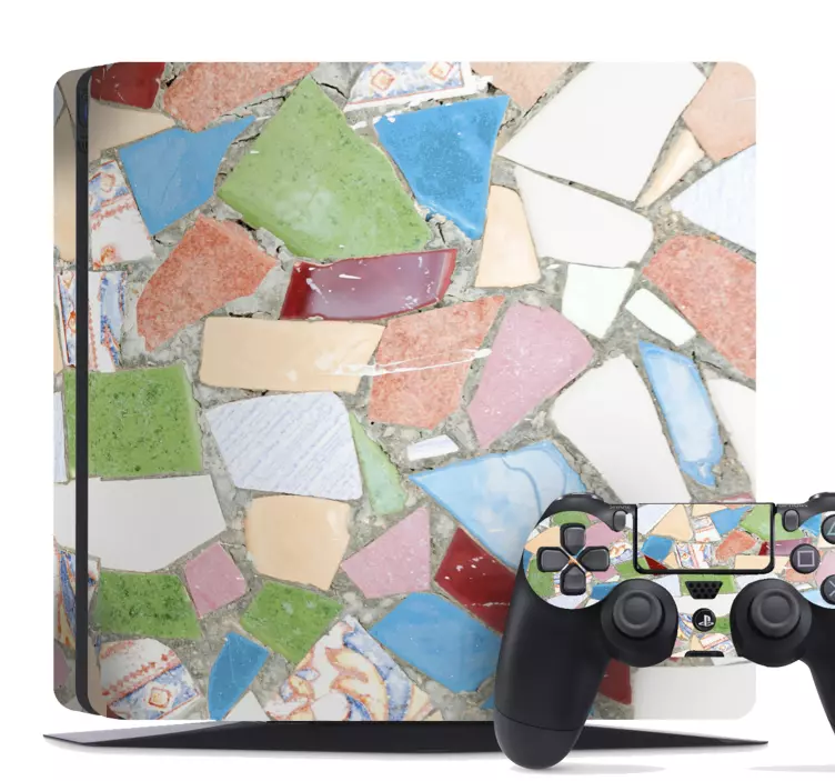 PS4 Skin mosaik-farbmuster - TenStickers