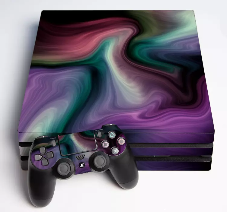PS4 Skin wirbelnde bunte muster - TenStickers