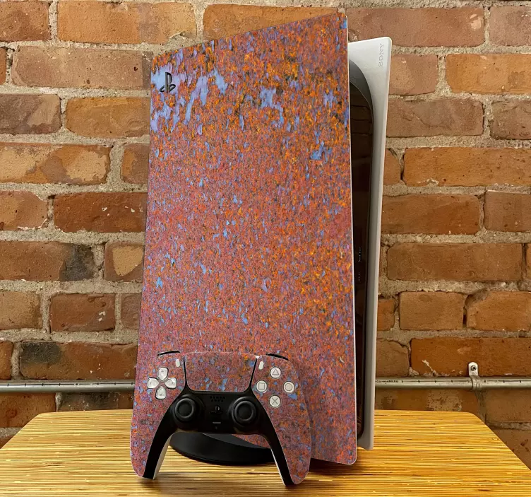 Ps5 skin farbexplosion im abstrakten design - TenStickers