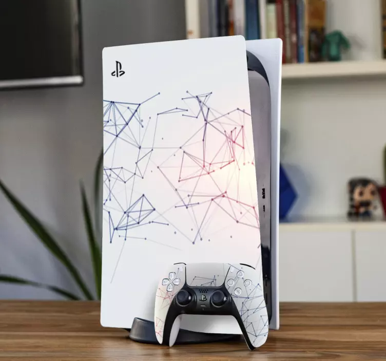 Ps5 skin im geometrischen zeitgenössischen stil - TenStickers