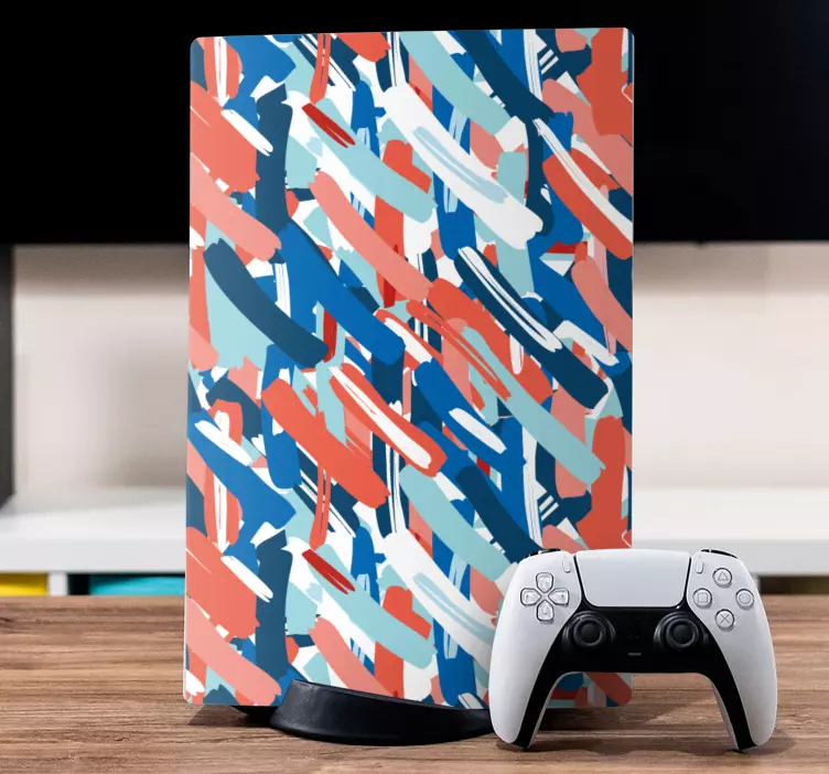 PS5 Skin lebendiges abstraktes motiv - TenStickers