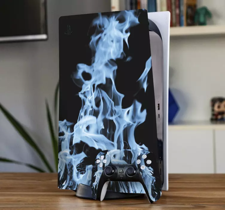 Ps5 skin mit flammenmuster effekt - TenStickers