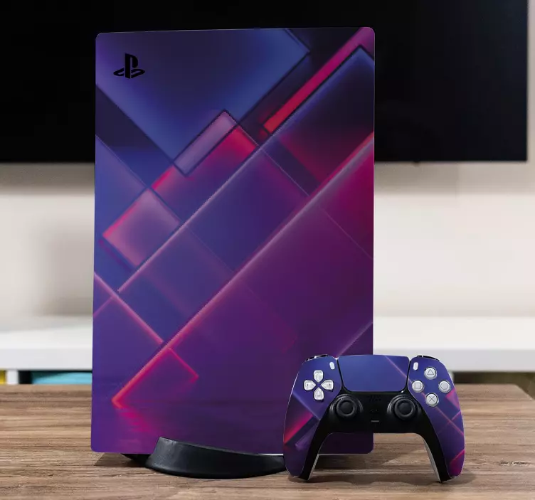 Ps5 skin mit geometrischem muster - TenStickers