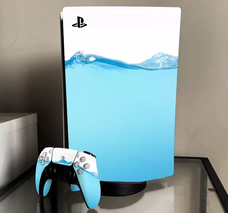 PS5 Skin schwappendes Wasser - TenStickers