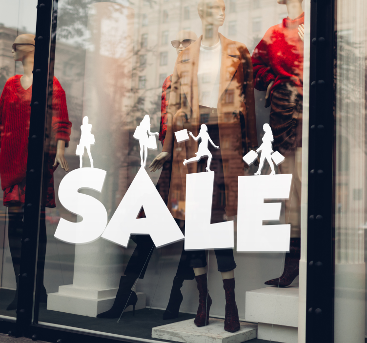 Rabatt Aufkleber geschäftsverkaufsschild - TenStickers