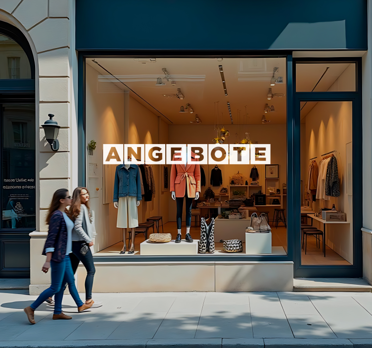 Rabatt Aufkleber werbetext - TenStickers