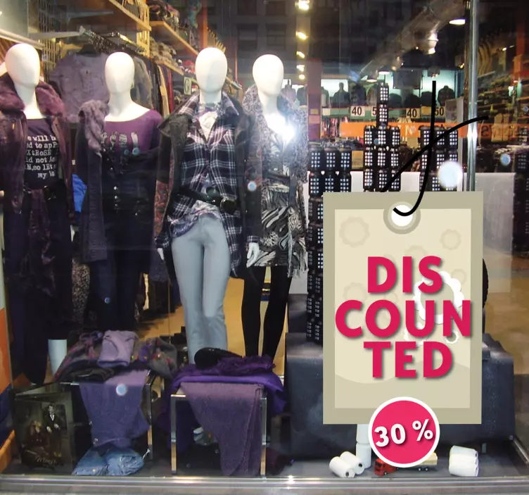 Rabatt Etikett Aufkleber - TenStickers