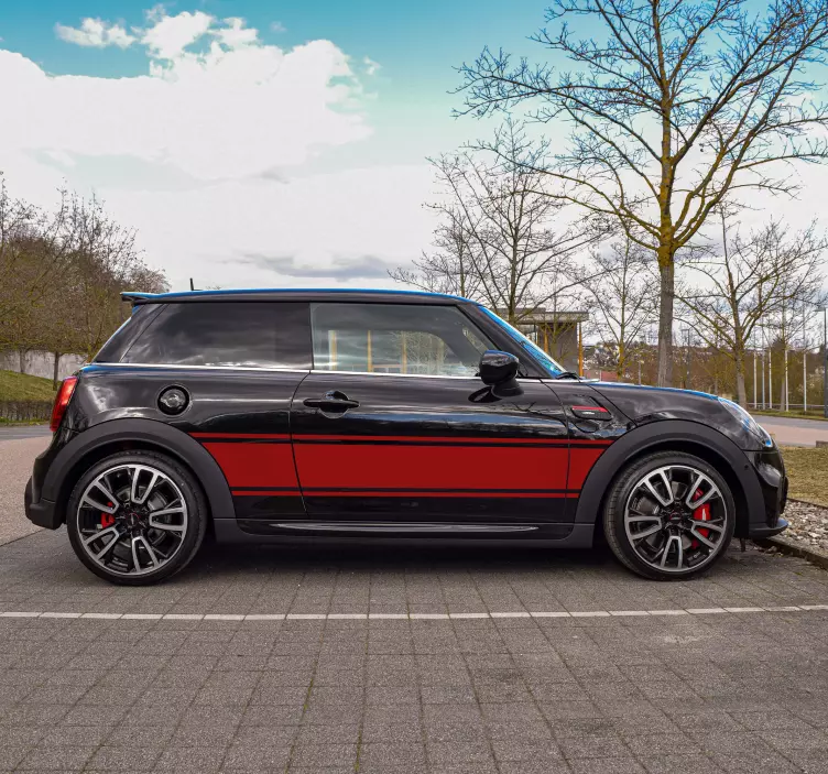 Autoaufkleber Rallystreifen - TenStickers