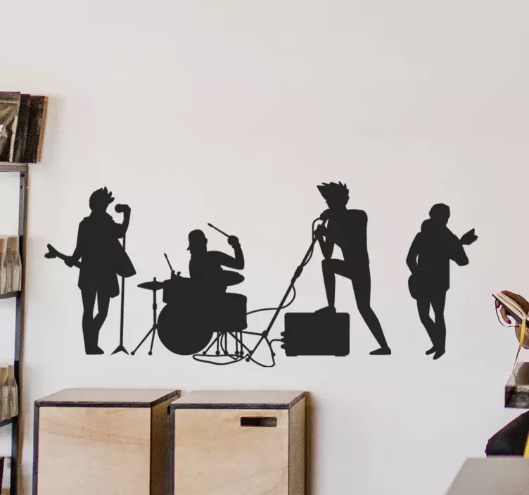 Rockband Rock Musik Aufkleber - TenStickers