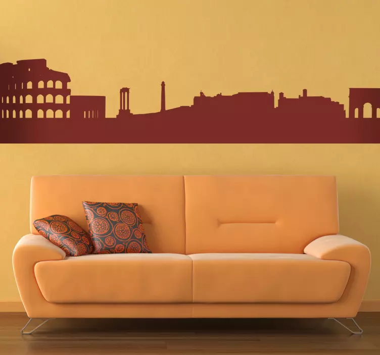 Rom Skyline Aufkleber - TenStickers
