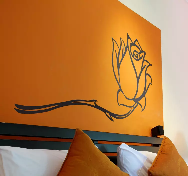 Rose Wandaufkleber - TenStickers