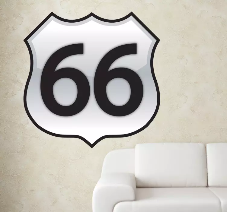 Route 66 Aufkleber - TenStickers