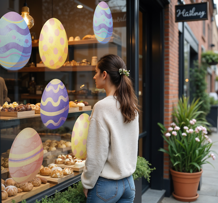 Schaufenster Folie aquarelleier - TenStickers