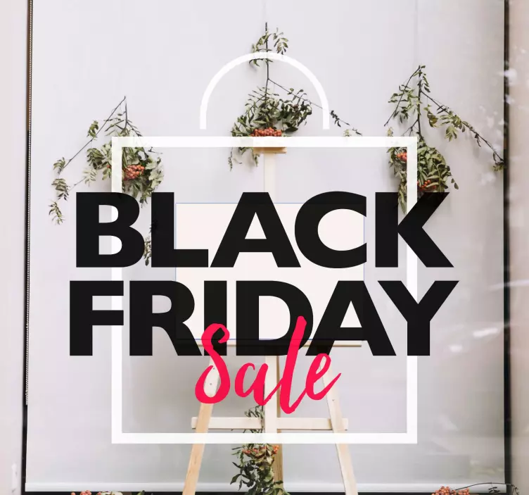 Schaufenster Folie black friday sale-spektakel - TenStickers