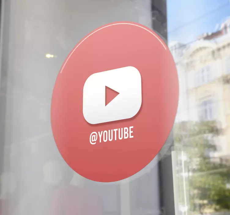 Schaufenster folie für ikonische videoplattform - TenStickers