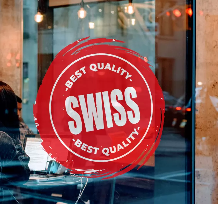 Schaufenster Folie qualitätssiegel-emblem - TenStickers