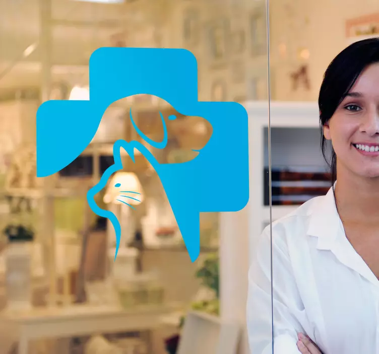 Schaufenster Folie tierpflege-logo - TenStickers