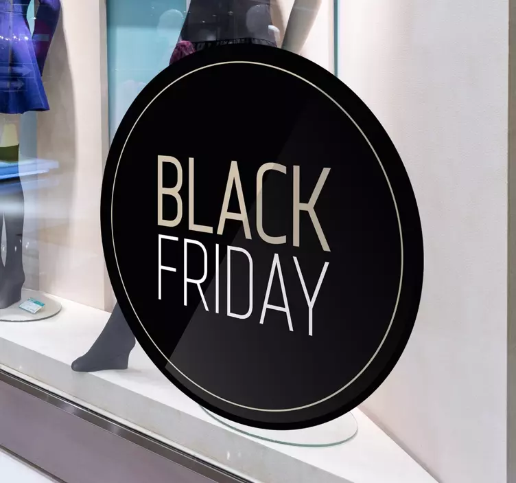 Schaufensteraufkleber Black Friday elegant - TenStickers