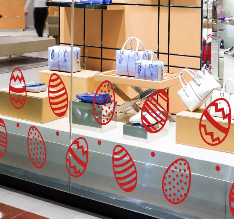 Schaufensteraufkleber Ostereier - TenStickers