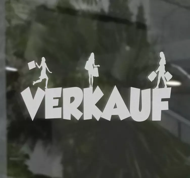 Schaufensteraufkleber Rabatt Shopping - TenStickers