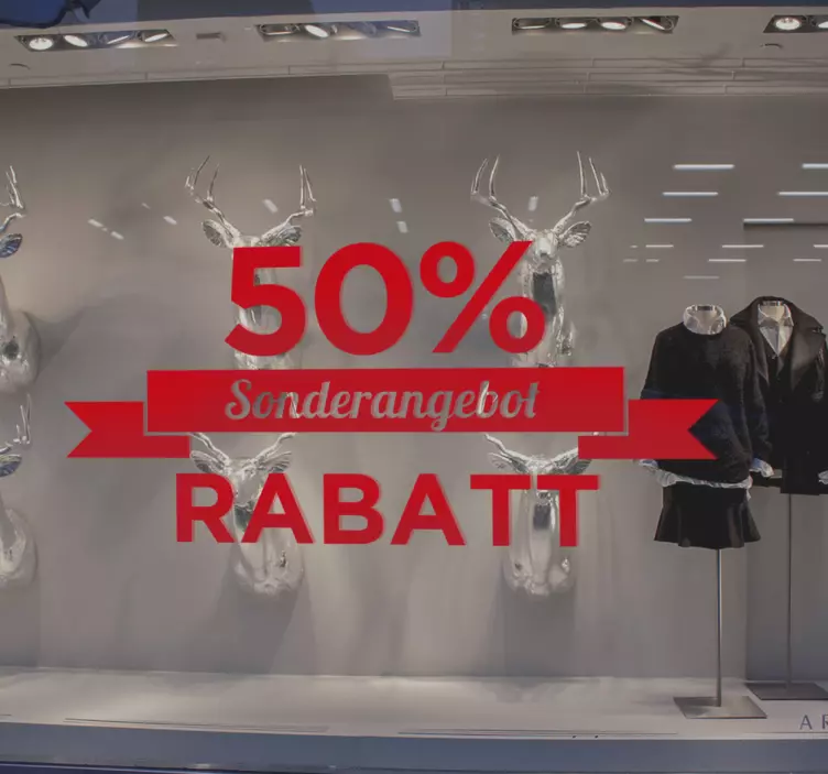 Schaufensteraufkleber Sonderan - TenStickers