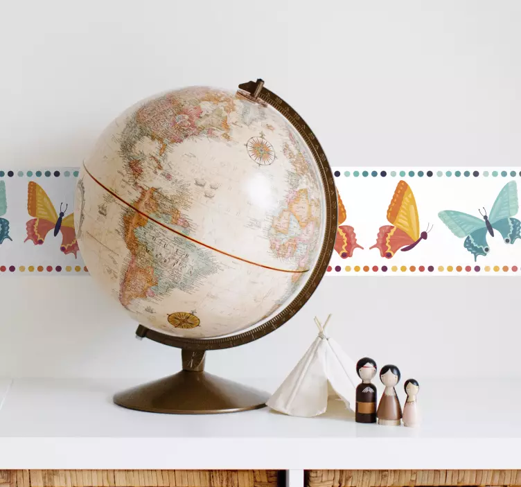 Wandtattoo Schmetterling Zweifarbige Schmetterlinge - TenStickers