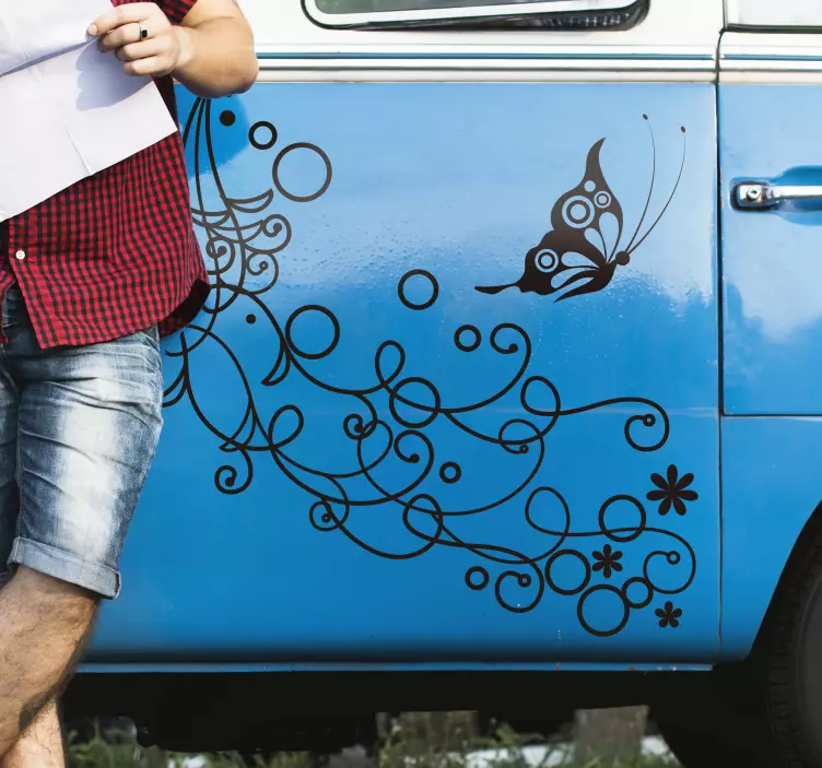 Schmetterlinge auto vinyl aufkleber - TenStickers