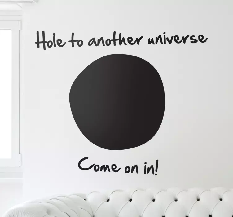 Schwarzes Loch Universum Aufkleber - TenStickers
