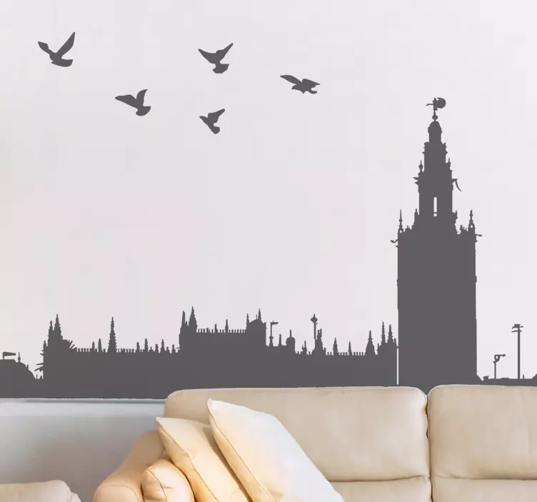 Silhouette Sevilla Wandtattoo - TenStickers